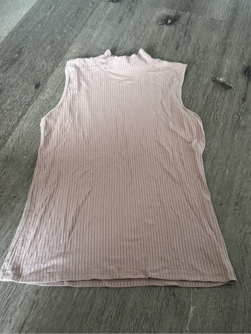 Rachel Zoe Ribbed Knit Sleeveless Turtleneck Sweater Vest Top Size M Casual